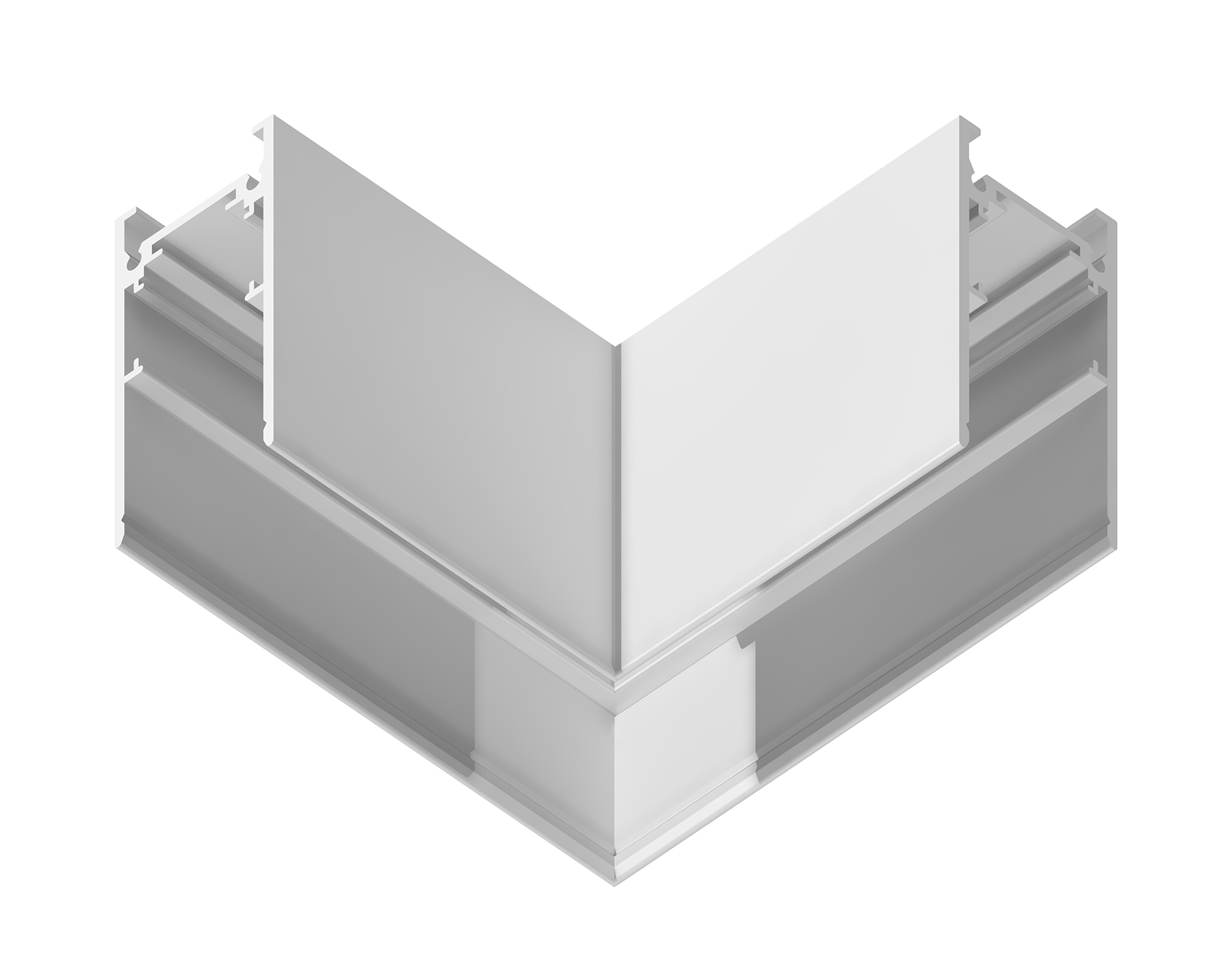 Коннектор угловой для накладного шинопровода Magnetic GL3369 WH белый коннектор угловой для накладного шинопровода 85*85*H53.7