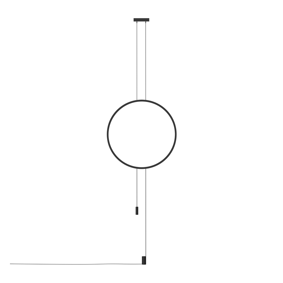 Подвесной светодиодный светильник ECLIPSE L Black (10088)