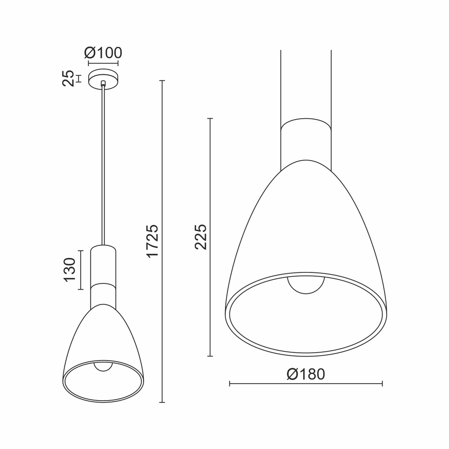 Подвесной светильник Ledron OVERAL B Wood 130 (10217)