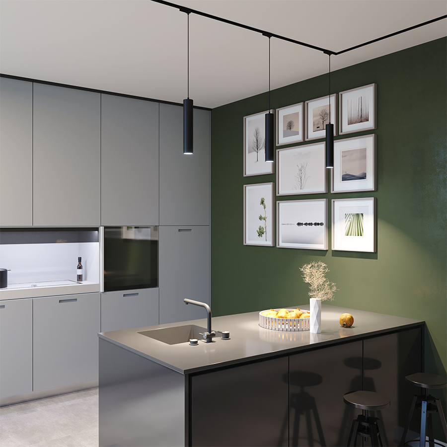 Светодиодный светильник для 3-фазного трека под лампу MJT-1182 White (10002)