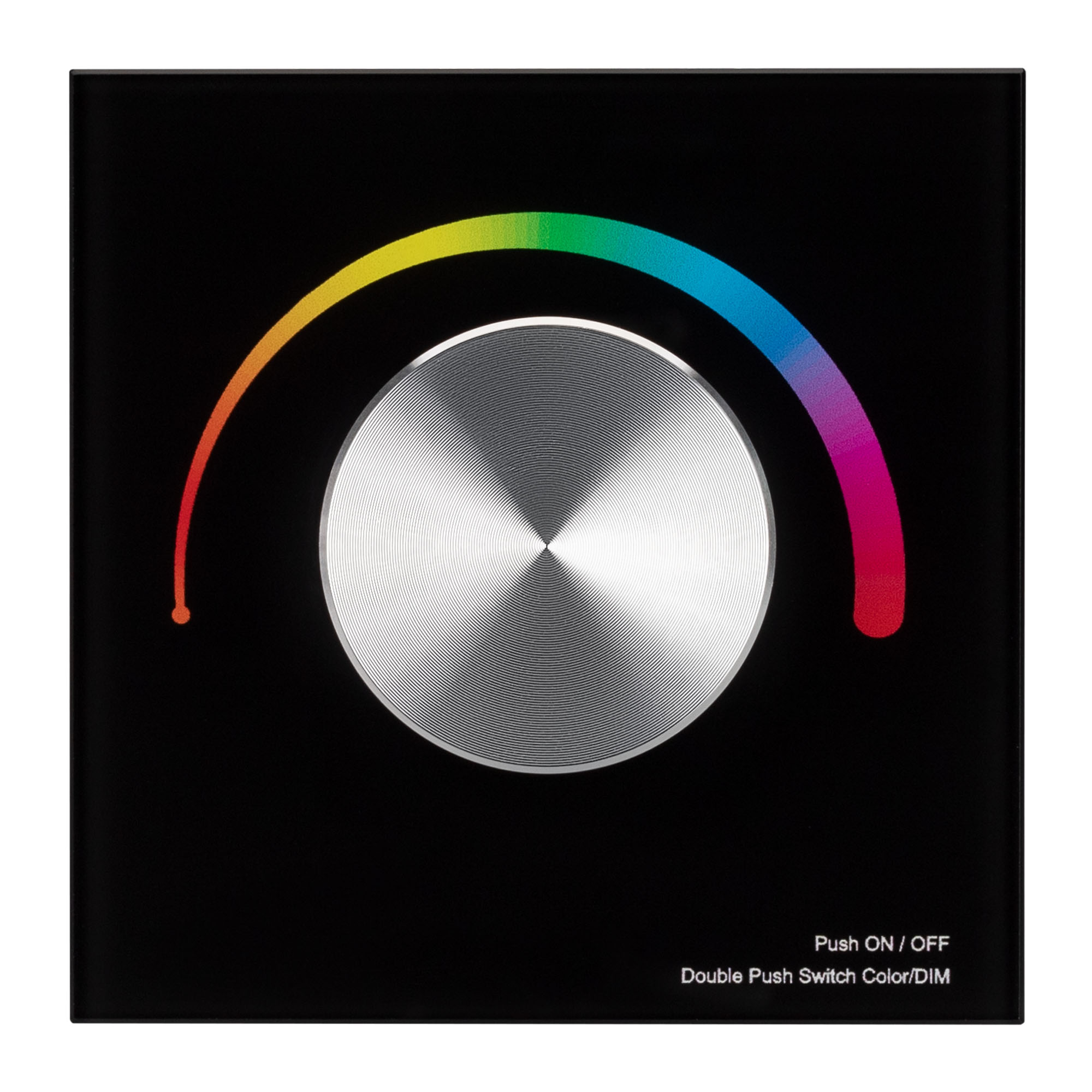 Панель SMART-P8-RGB-G-IN Black (12-24V, 3x4A, Rotary, 2.4G) (Arlight, IP20 Пластик, 5 лет) 033763