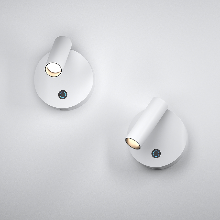 Настенный светодиодный светильник Ledron READ Dim White-Black (9529)