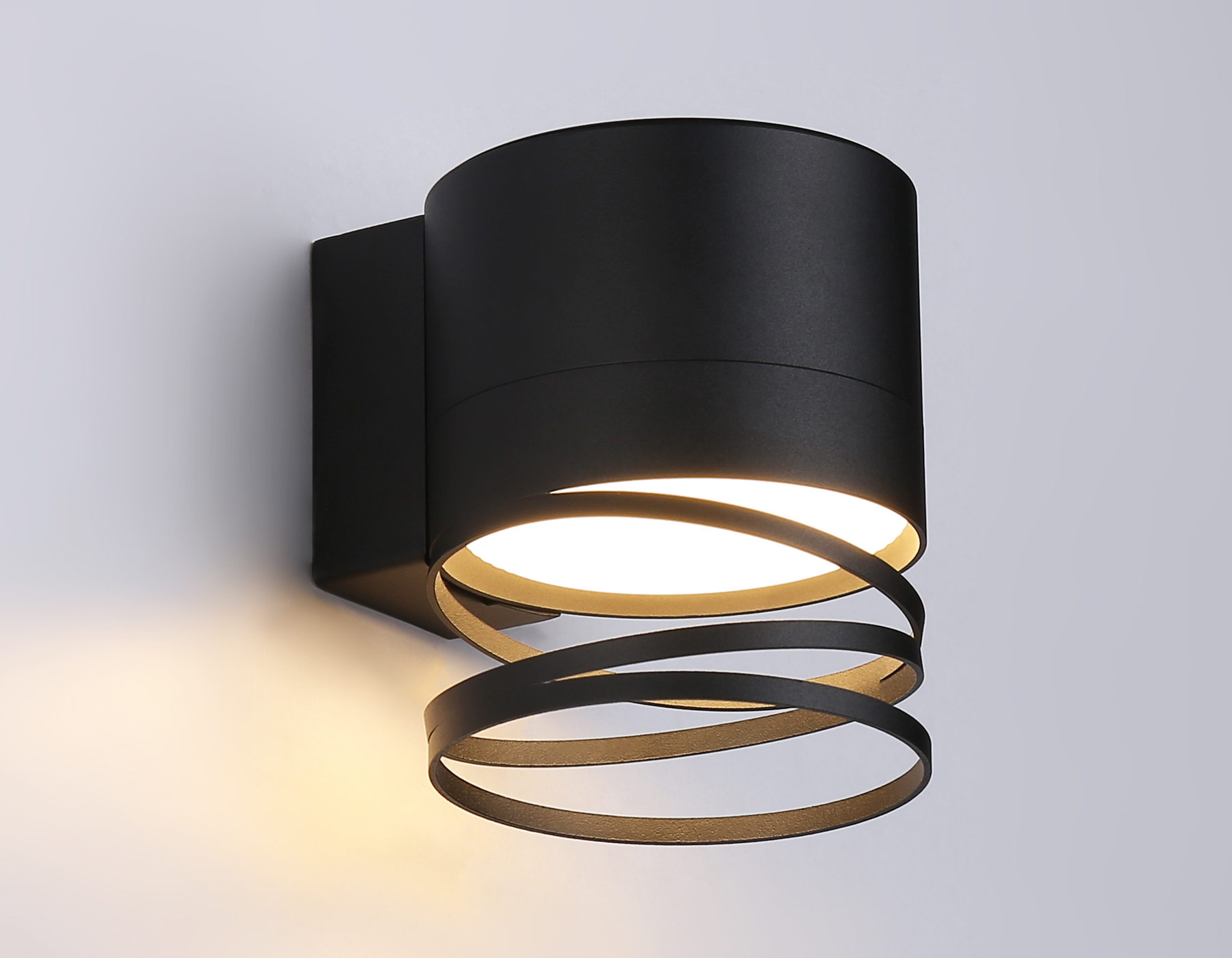 Светильник настенный со сменной лампой GU10 TN71113 BK черный GX53 max 12W 110*82*100