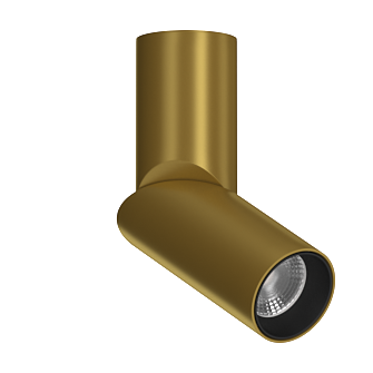 Накладной поворотный светильник под сменную лампу Ledron MJ1402 Gold-Black (2849)