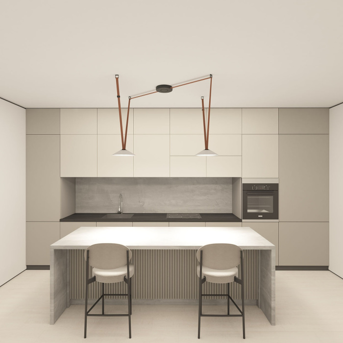 Трековый светильник 48V Denkirs Belty Flow DK5564-WHBK (dk5564-wh_bk)