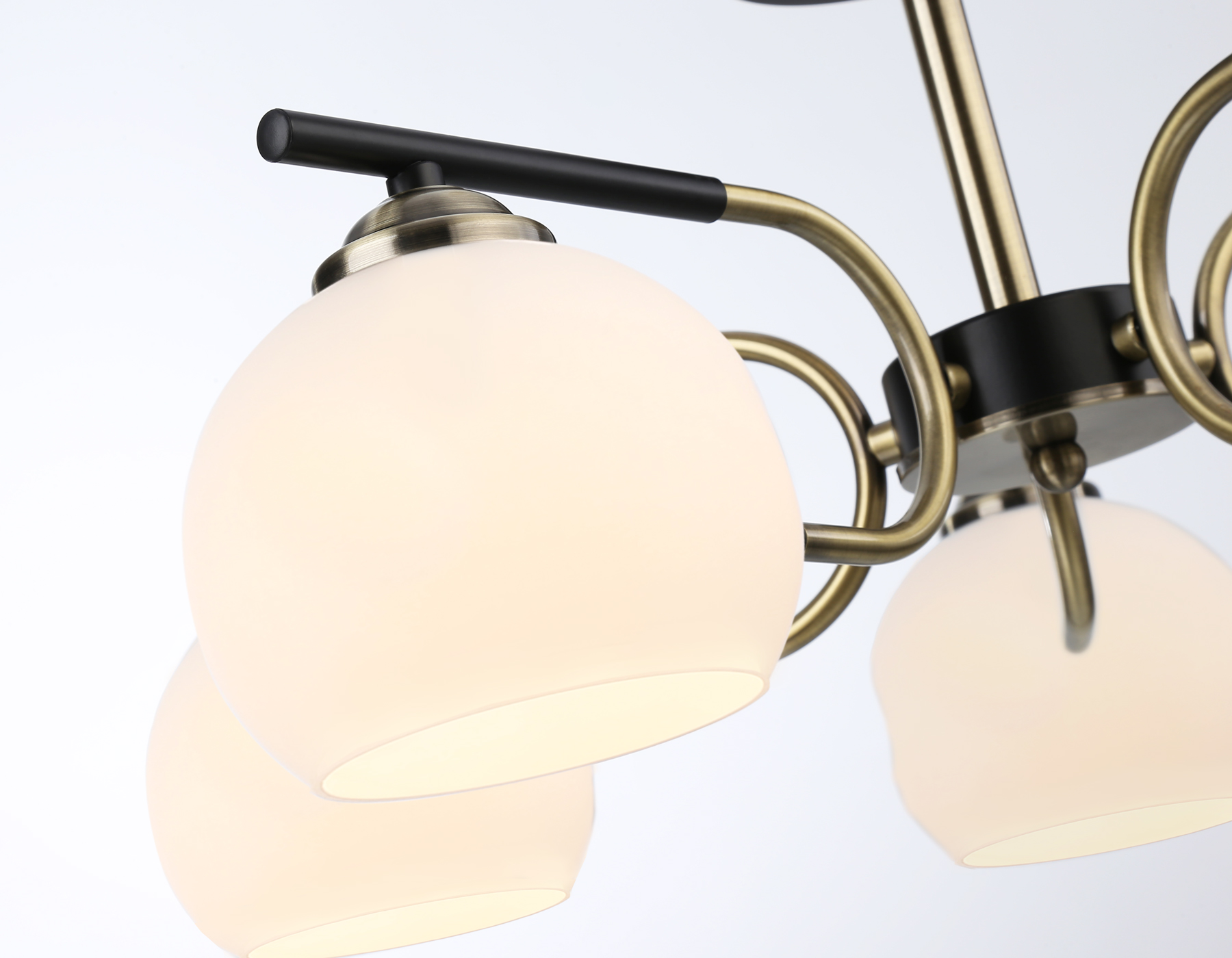 Подвесной светильник TR303312/5 BK/SB/FR черный/бронза/белый матовый E27*5 max 60W D560*250