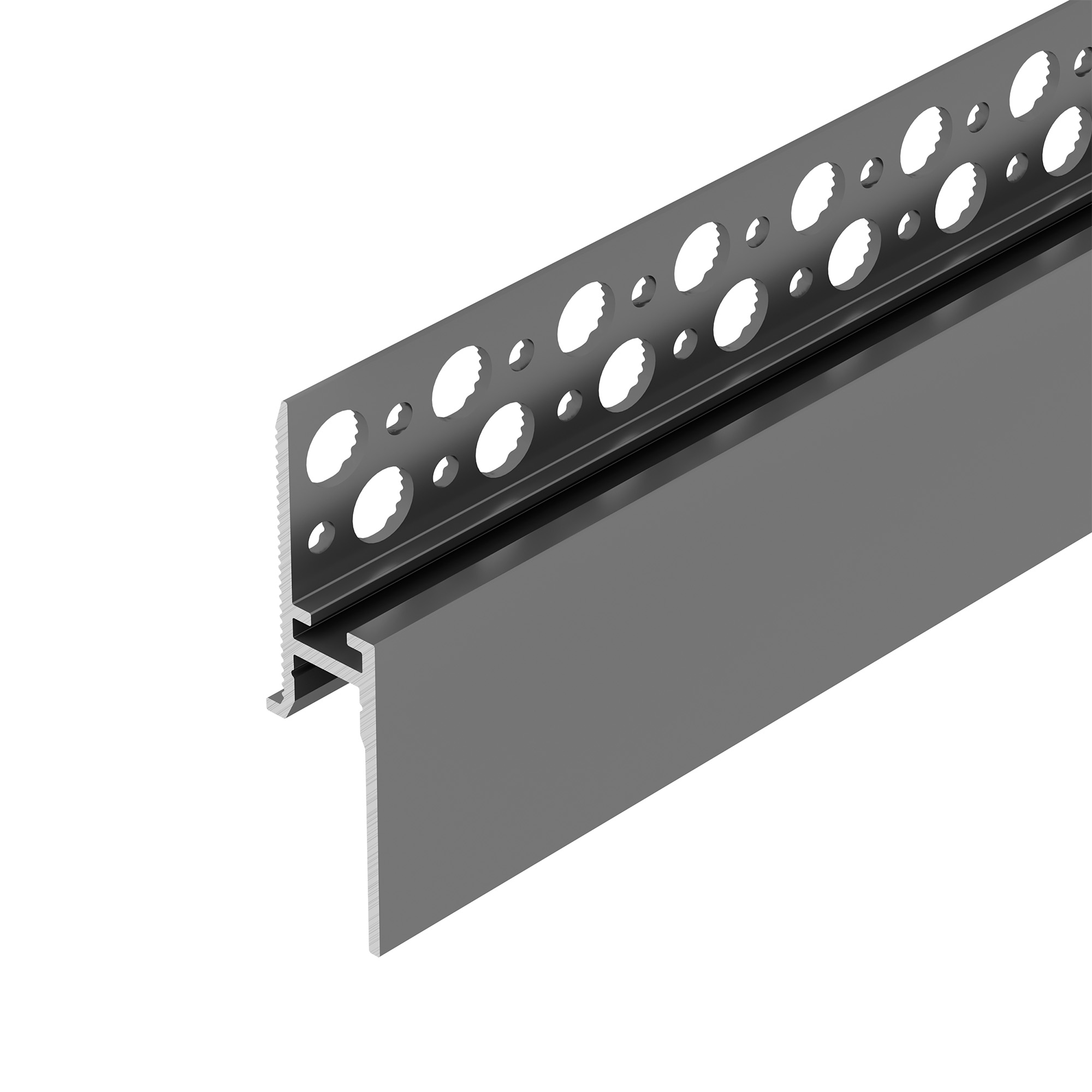 Профиль PLINTUS-FANTOM-H20-2000 BLACK (Arlight, Алюминий) 043618