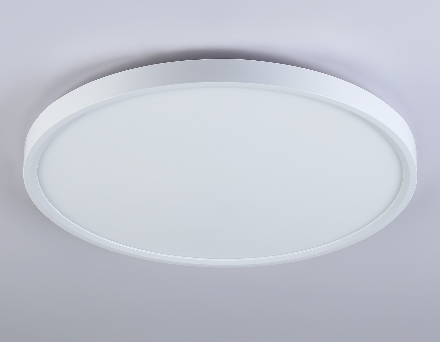 Потолочный светодиодный светильник с подсветкой FZ3005 WH белый IP44 33W+10W 6400+6400К D375*40 (Без ПДУ)