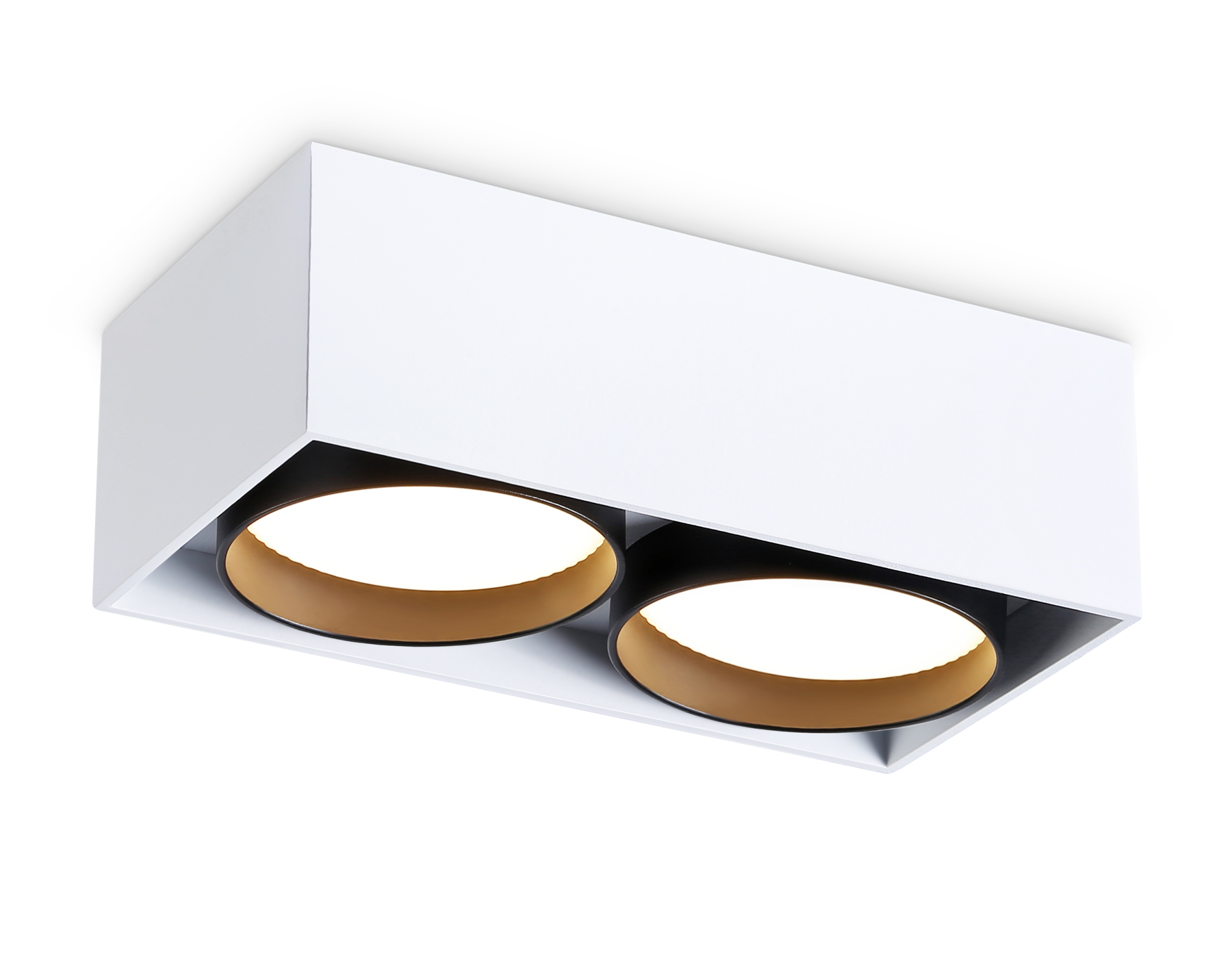 Накладной точечный светильник GX53 TN70872/2 WH/BK белый/черный GX53/2 max 12W 185*92*62