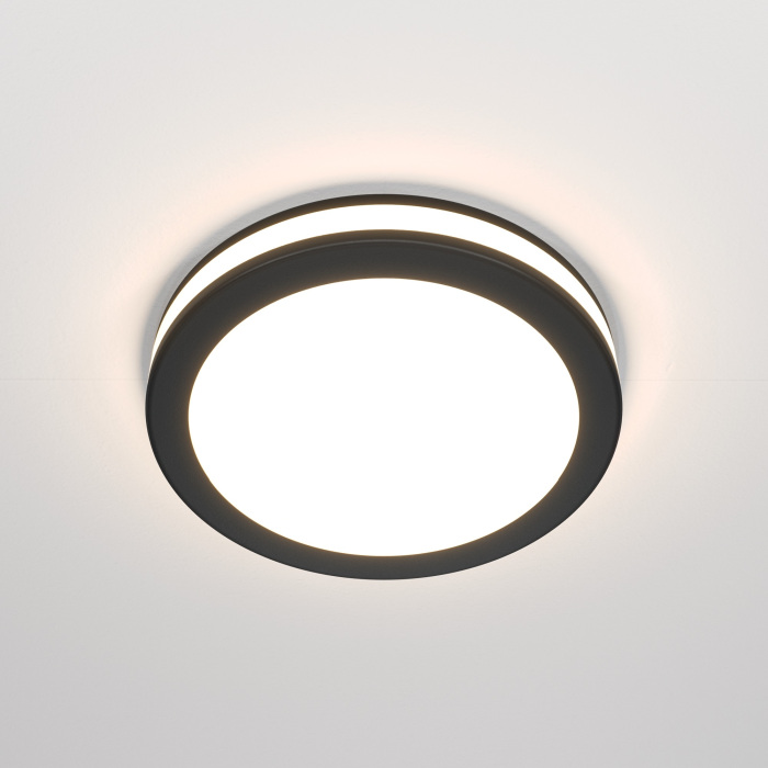 Встраиваемый светильник Phanton 3000K 1x12Вт 120 LED Maytoni Technical DL303-L12B (dl303-l12b)