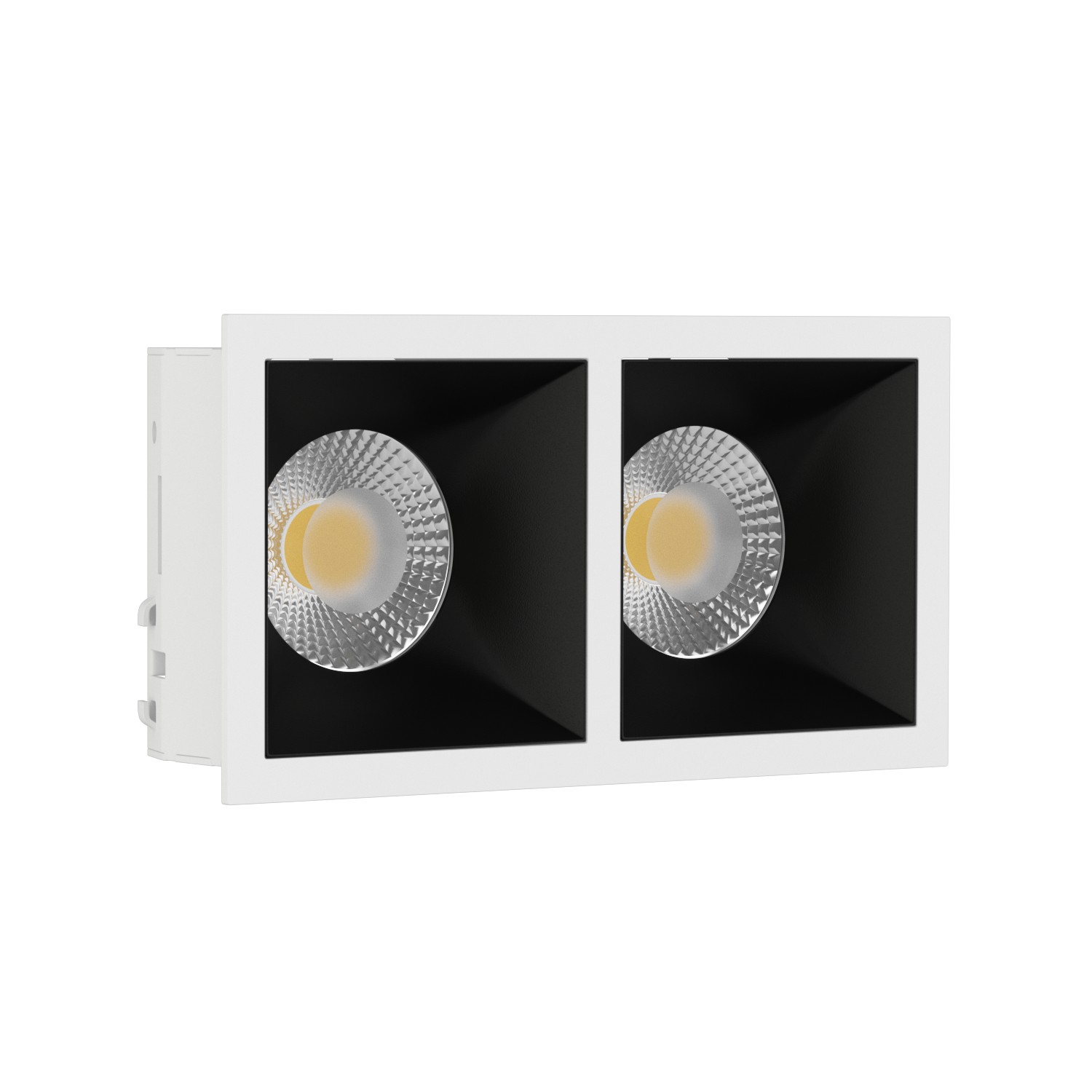 Встраиваемый светильник под сменную лампу Ledron RISE KIT2 White-Black (2455)