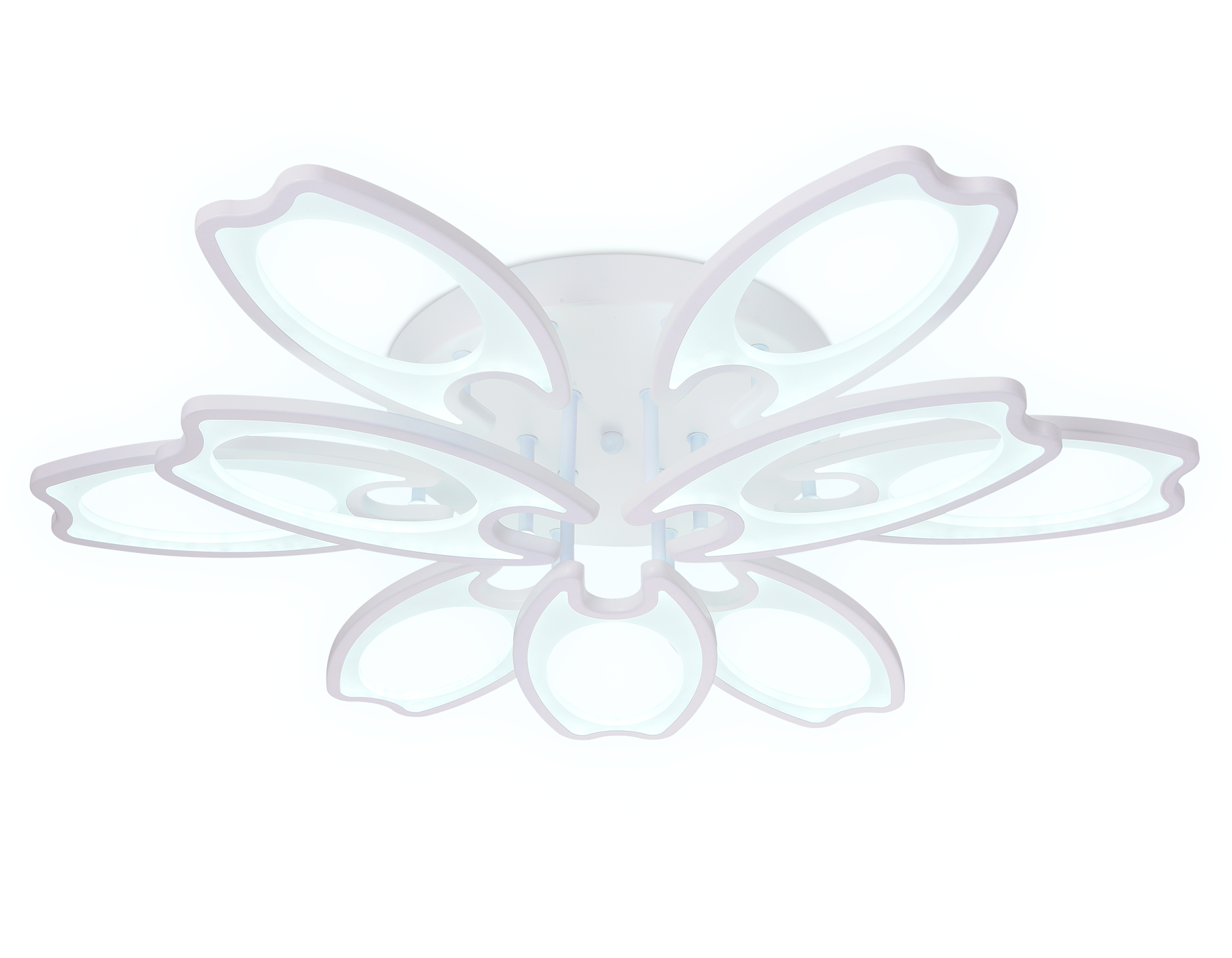 Потолочный светодиодный светильник с пультом FA579/6+3 WH белый 162W 700*640*120 (ПДУ РАДИО 2.4G)