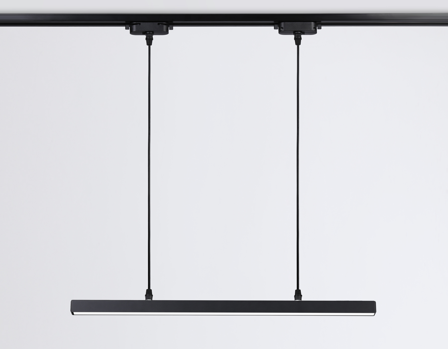 Трековый однофазный подвесной светодиодный светильник GL6787 BK черный LED 24W 4200K 600*22*1025