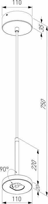 Уличный светильник подвесной Elektrostandard Verano 35185H черный (a068591)