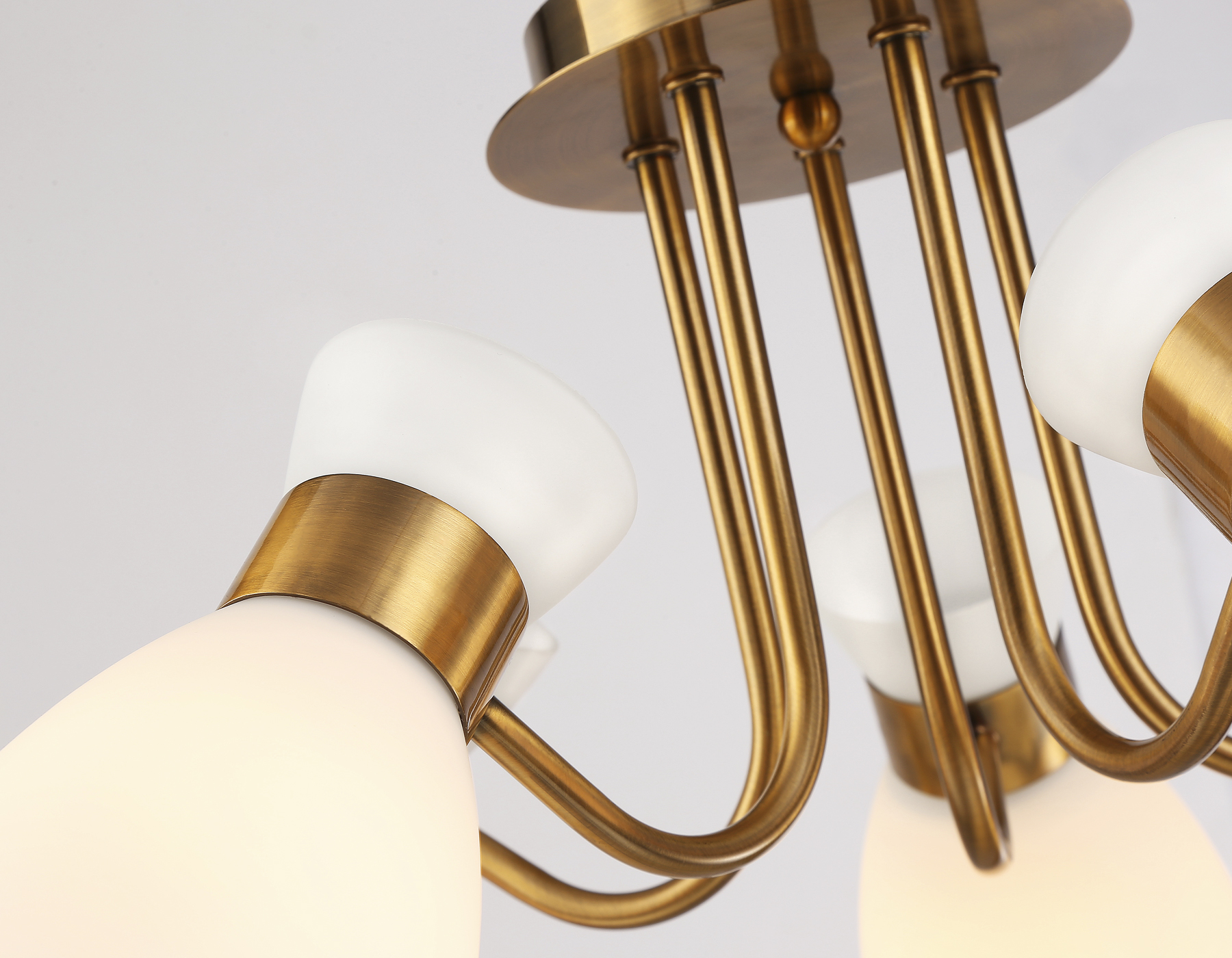 Подвесная люстра TR3218/5 GD/FR золото/белый матовый E27*5 max 40W D580*290