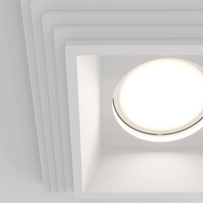 Встраиваемый светильник Gyps Modern GU10 1x35Вт Maytoni Technical DL005-1-01-W (dl005_1_01_w)