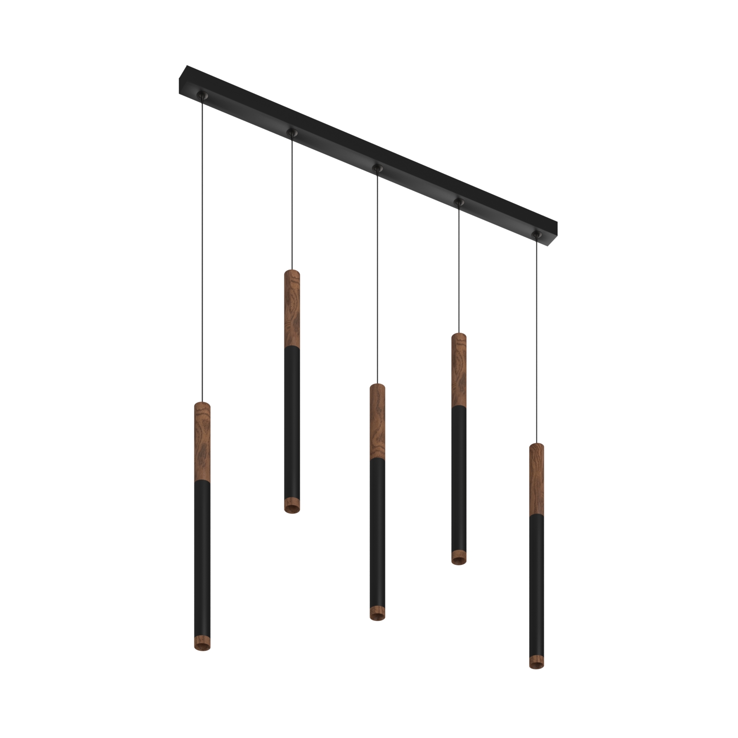 Подвесной накладной светодиодный светильник Ledron SAGITONY E5 T40 Wooden 200 Black (4914)