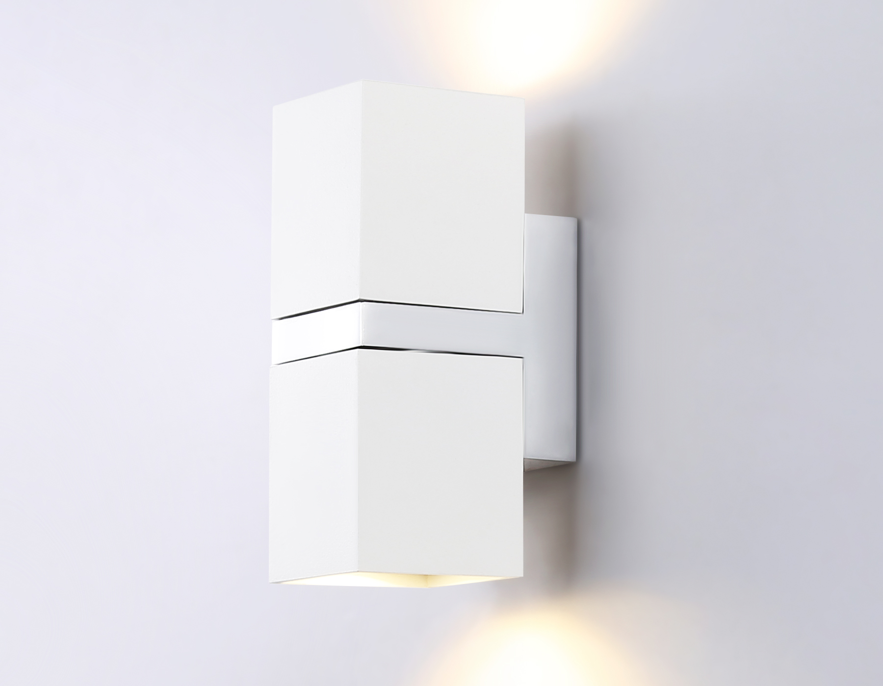 Настенный светильник FW245/2 WH/CH белый/хром GU10*2 max 12W 155*61*80