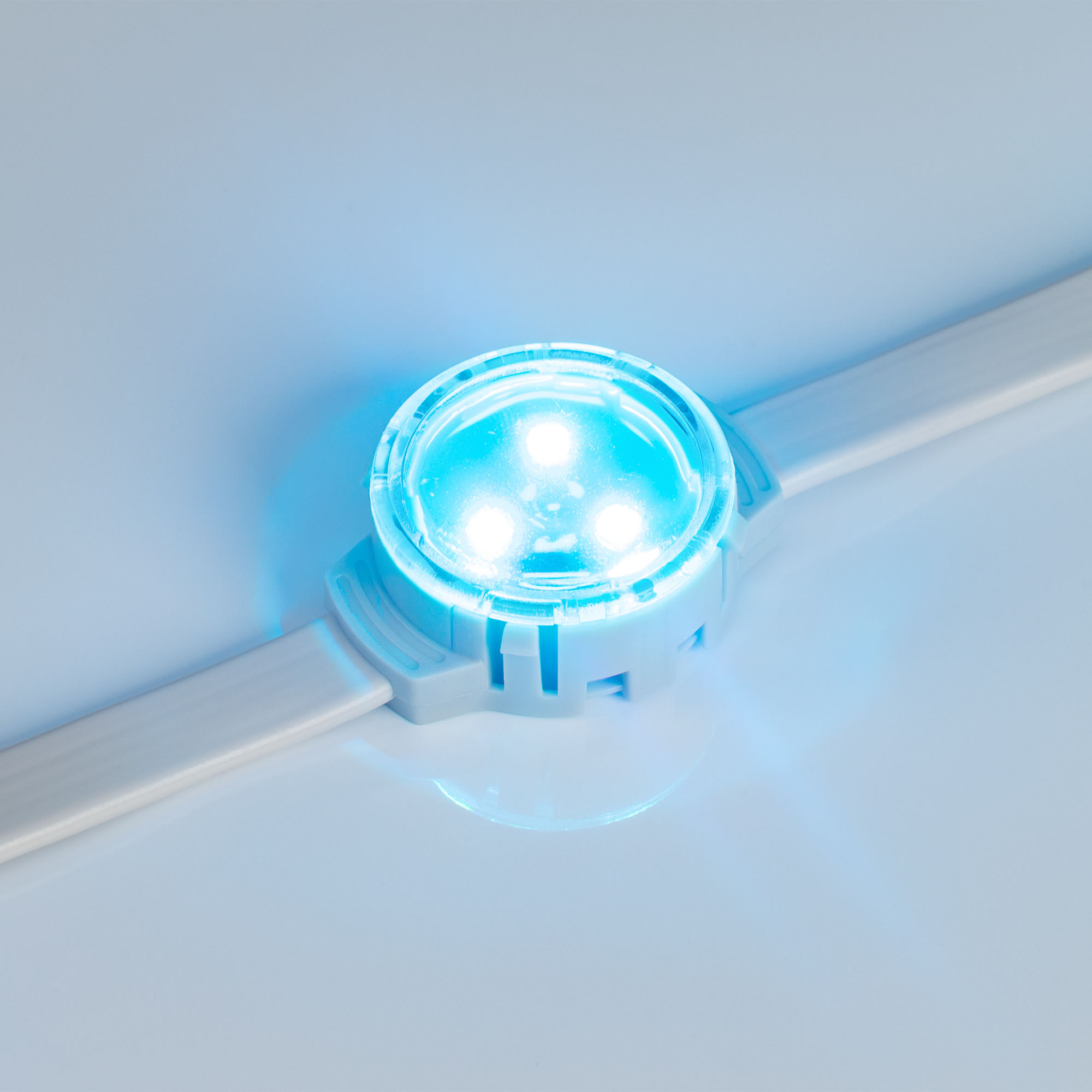 Модуль управляемый SOLEX-SPI-3535-3-12V RGB 120deg (D30x16mm, 0.75W, IP67) (Arlight, Пластик, 3 года) 029240