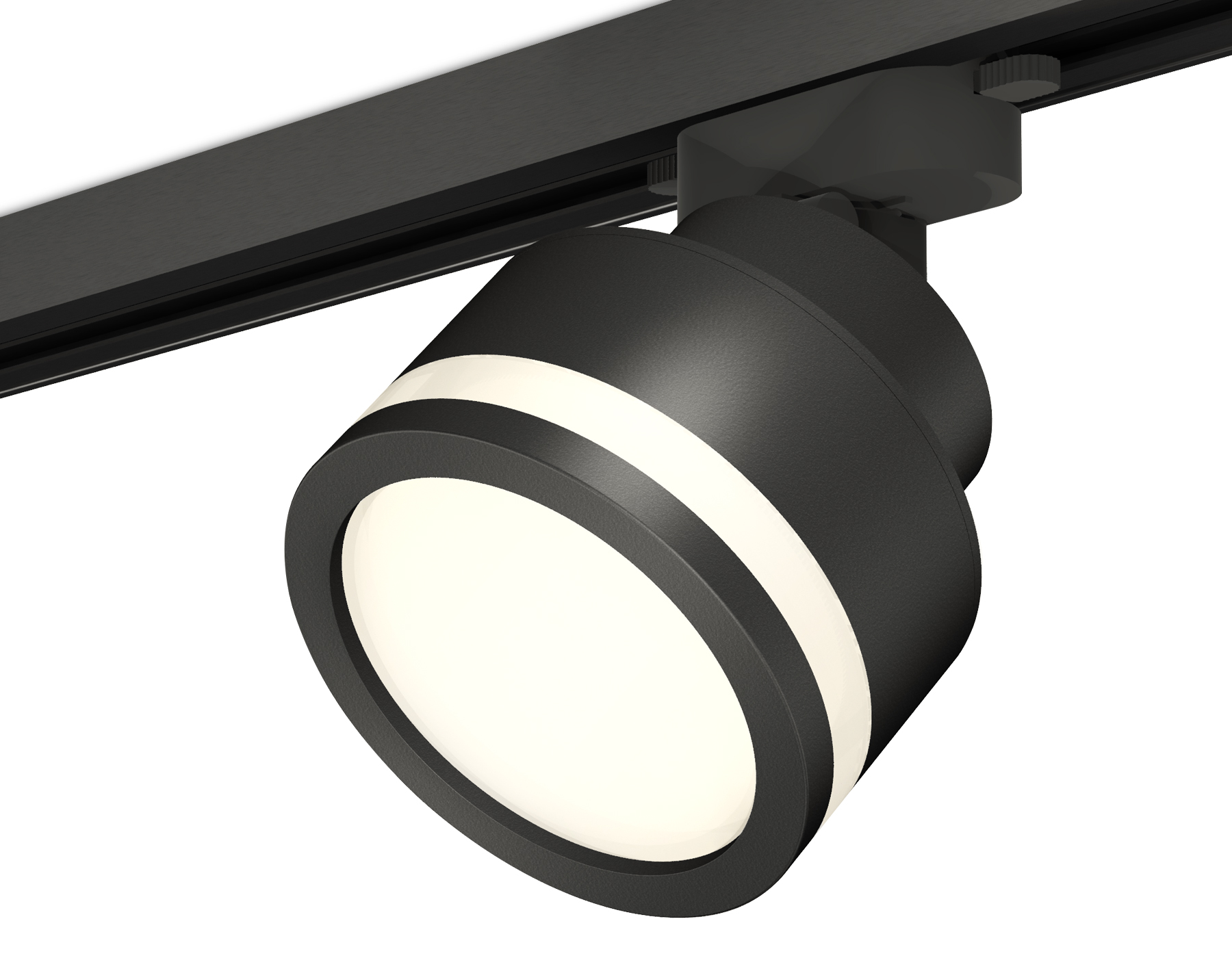 Комплект трекового светильника с акрилом XT8102022 SBK/FR черный песок/белый матовый GX53 (A2526, A2106, C8102, N8415)