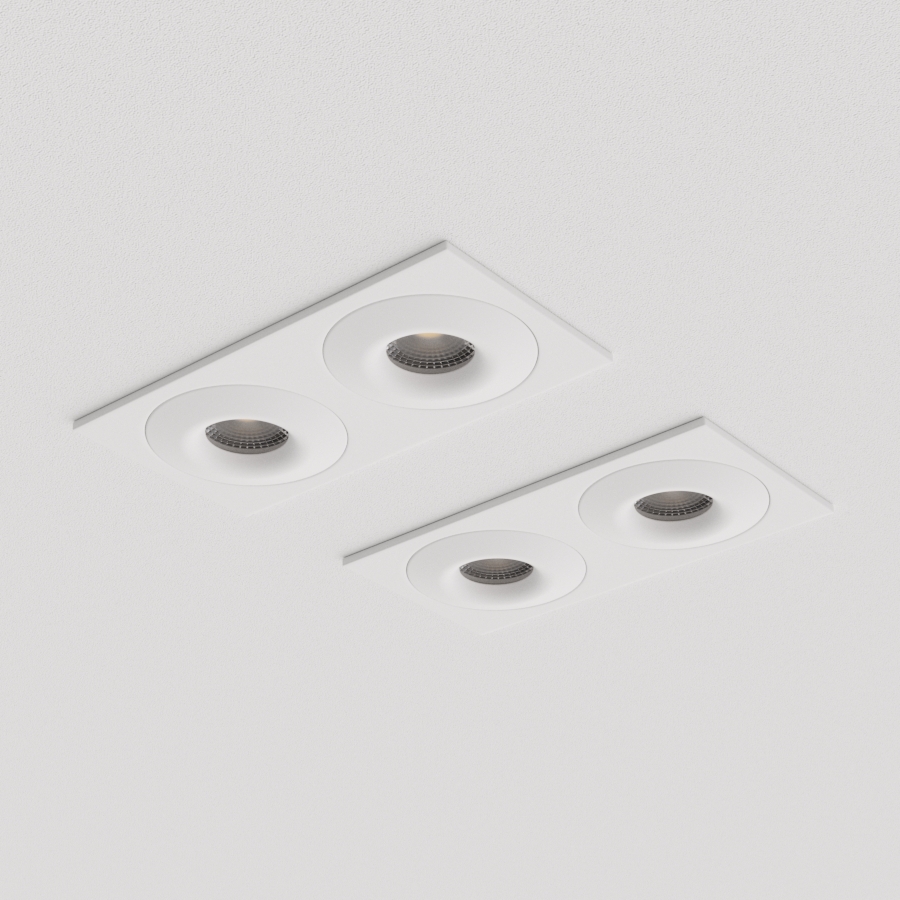 Встраиваемый светильник под сменную лампу Ledron AO1501001 SQ2 White (2374)