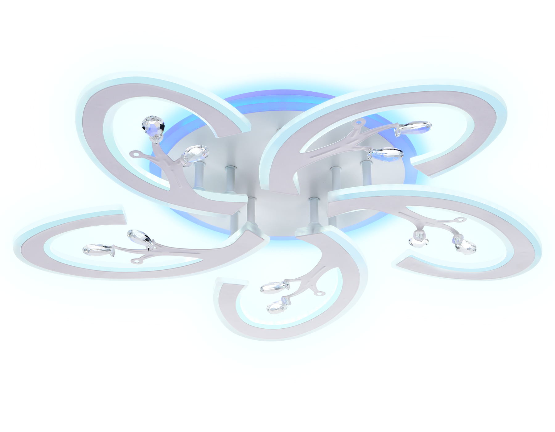 Потолочный светодиодный светильник с пультом FA512/5 WH белый 120W 610*580*80 (ПДУ РАДИО 2.4G)