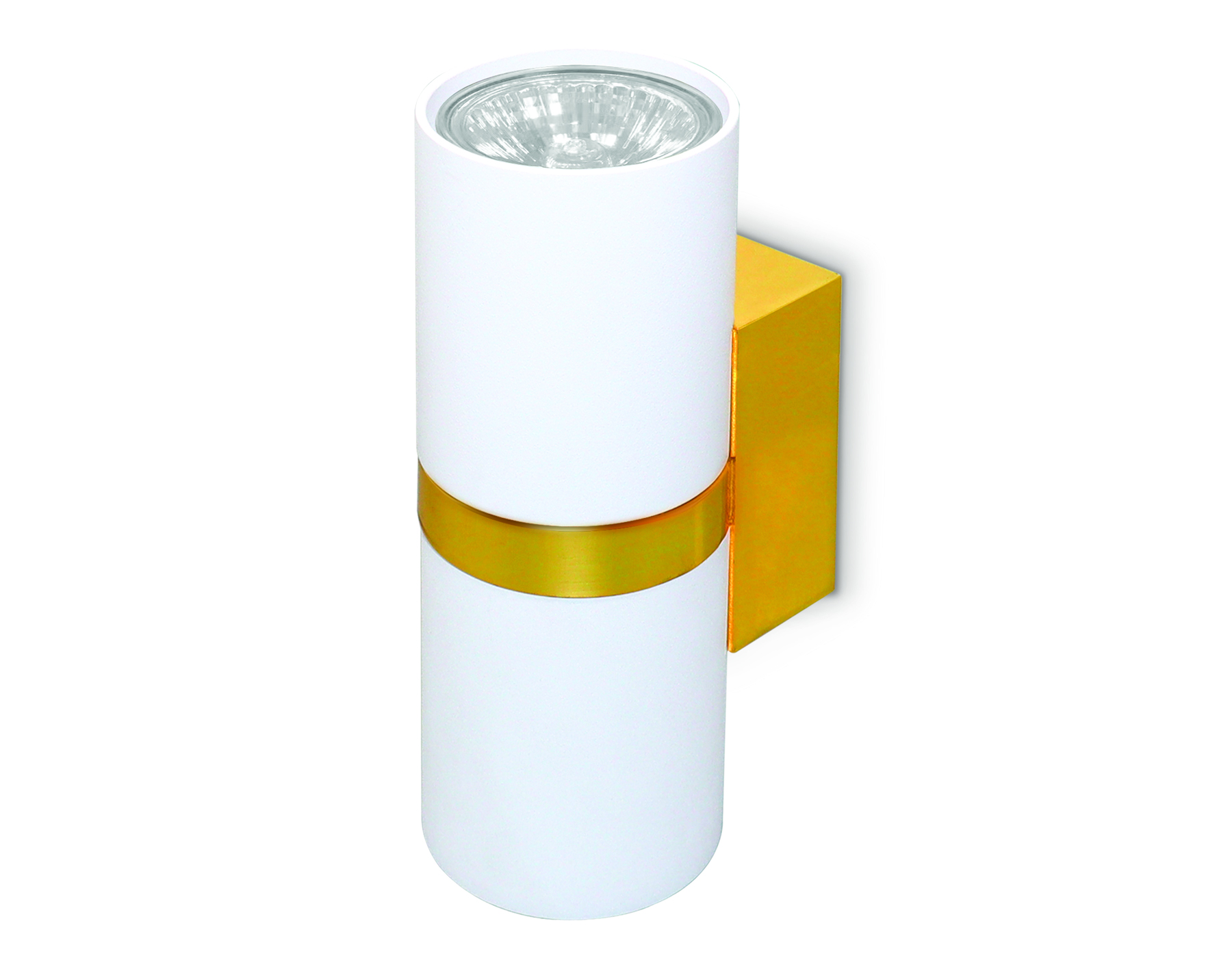 Настенный светильник FW242/2 WH/GD белый/золото GU10*2 max 12W 155*60*76