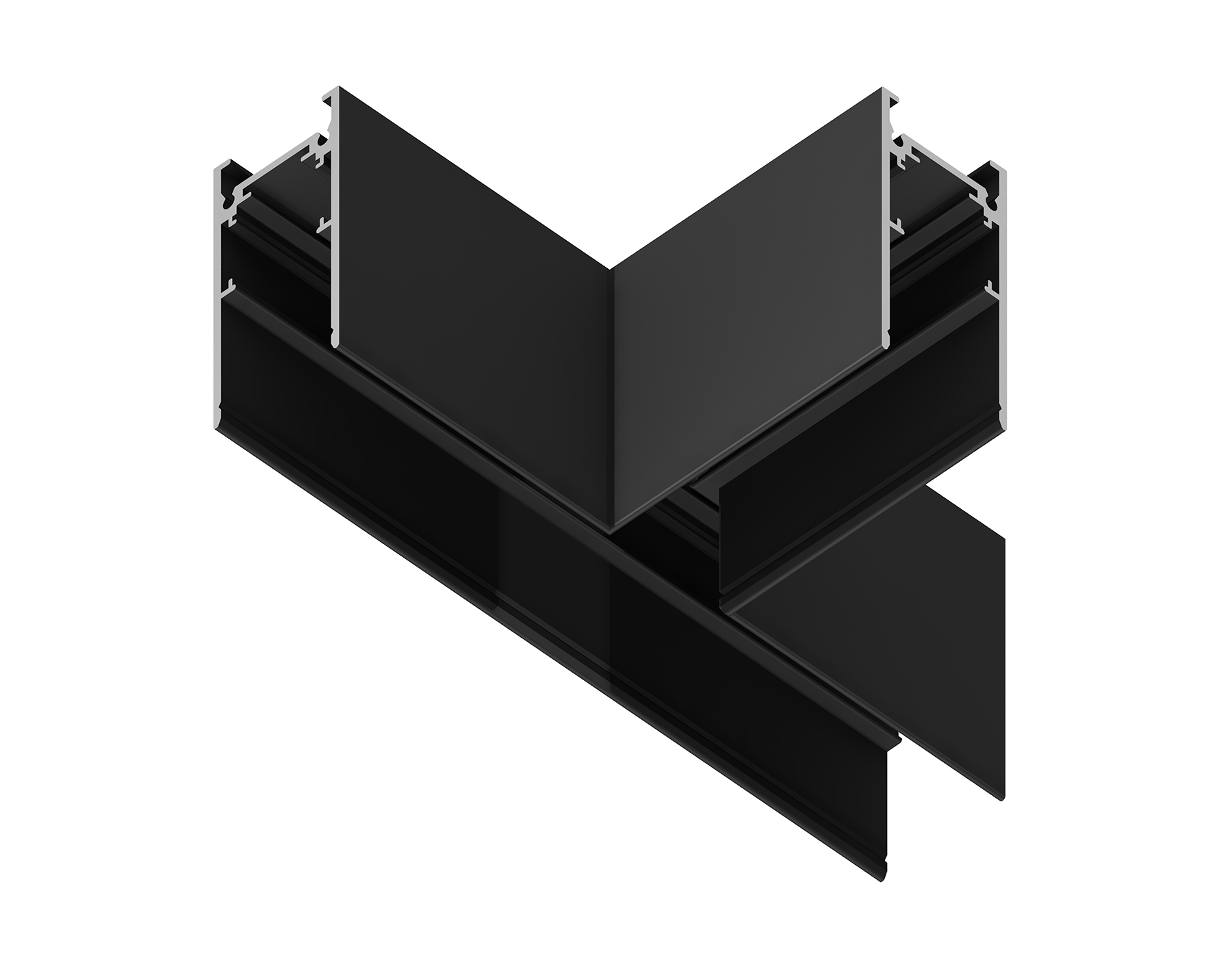 Коннектор T-образный для накладного шинопровода Magnetic GL3374 BK черный коннектор T-образный для накладного шинопровода 170*85*53.7