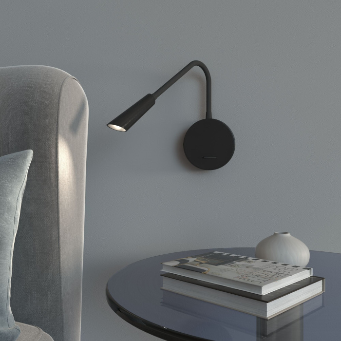 Светильник настенный светодиодный Stem 40120LED черный (a060540)