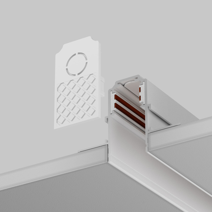 Заглушка торцевая 2шт Exility встраиваемый белый магнитный Maytoni Technical TRA034EC-42W