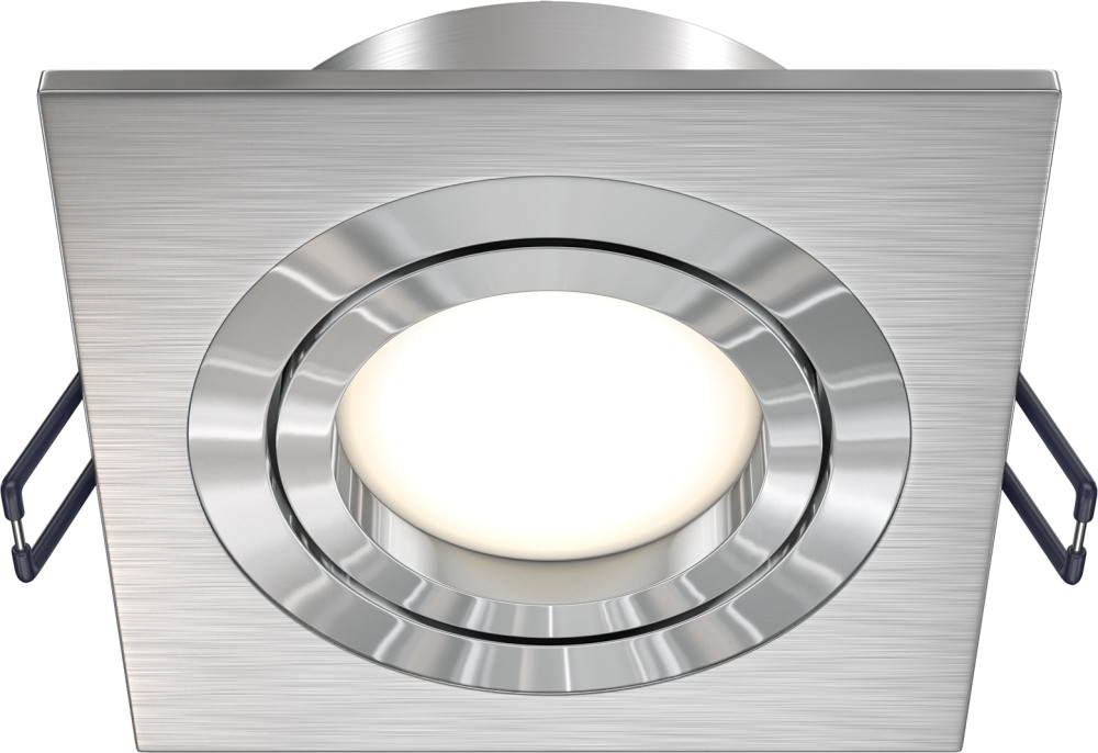 Встраиваемый светильник Atom GU10 1x50Вт Maytoni Technical DL024-2-01S (dl024-2-01s)