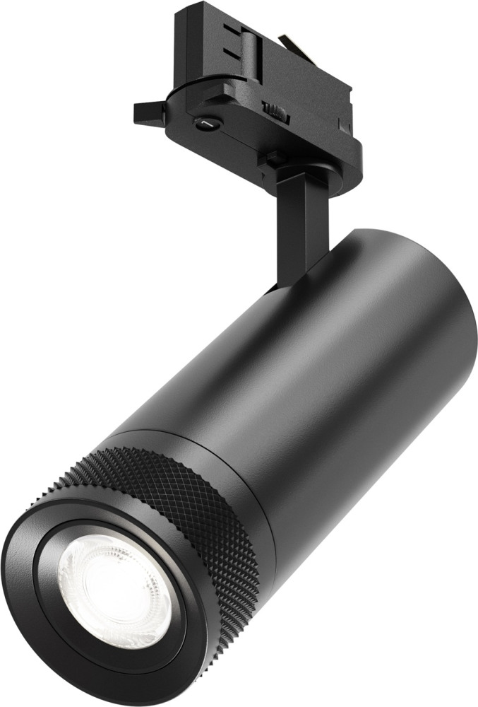 Трековый светильник трехфазный 20W 220V Maytoni Focus Zoom TR198-3-20W4K-Z-B (tr198-3-20w4k-z-b)