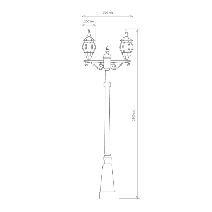 Наземный фонарь уличный NLG99HL004 черное золото Elektrostandard Farola (electrostandart_a025750)