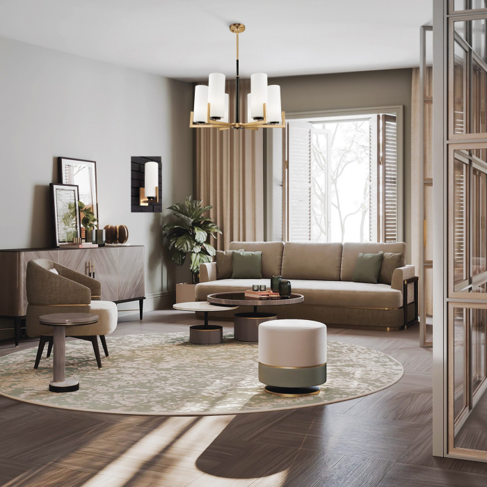 Потолочная люстра Fortano MOD089PL-06BS (mod089pl-06bs)