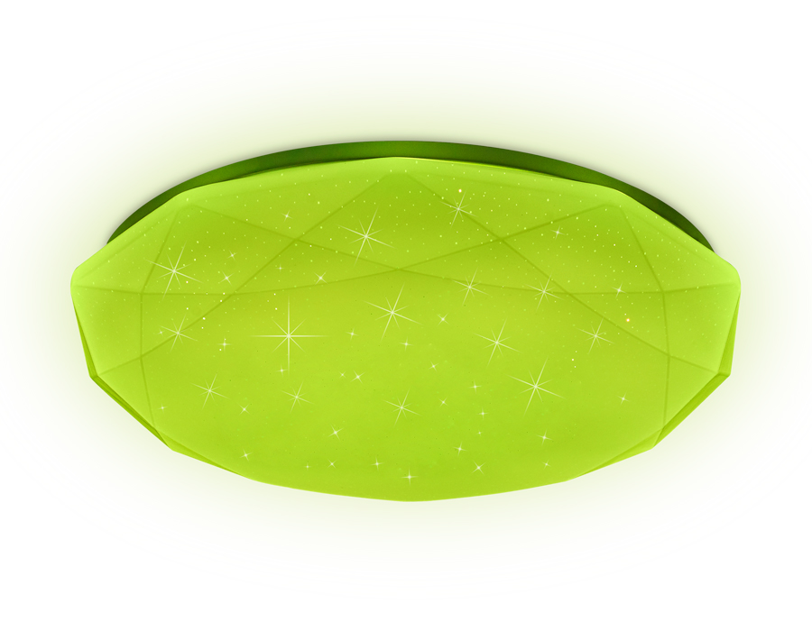 Светодиодный светильник c подсветкой RGB FF418 WH белый 80W D500*90 (ПДУ ИК)