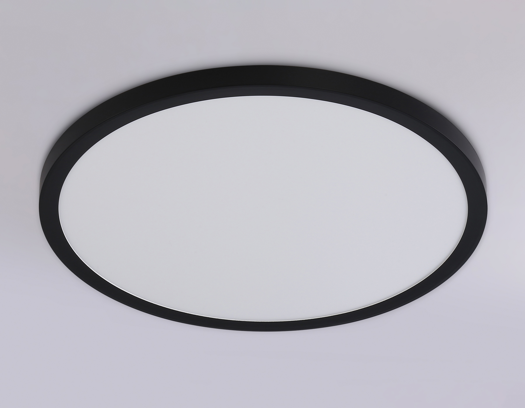 Светильник светодиодный ультратонкий с высокой степенью защиты IP54 FZ1957 BK черный IP54 26W 5000K D370*15 (Без ПДУ)