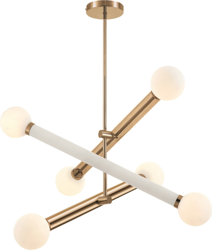 Потолочная люстра на штанге Freya Cross FR5381PL-06G (fr5381pl-06g)