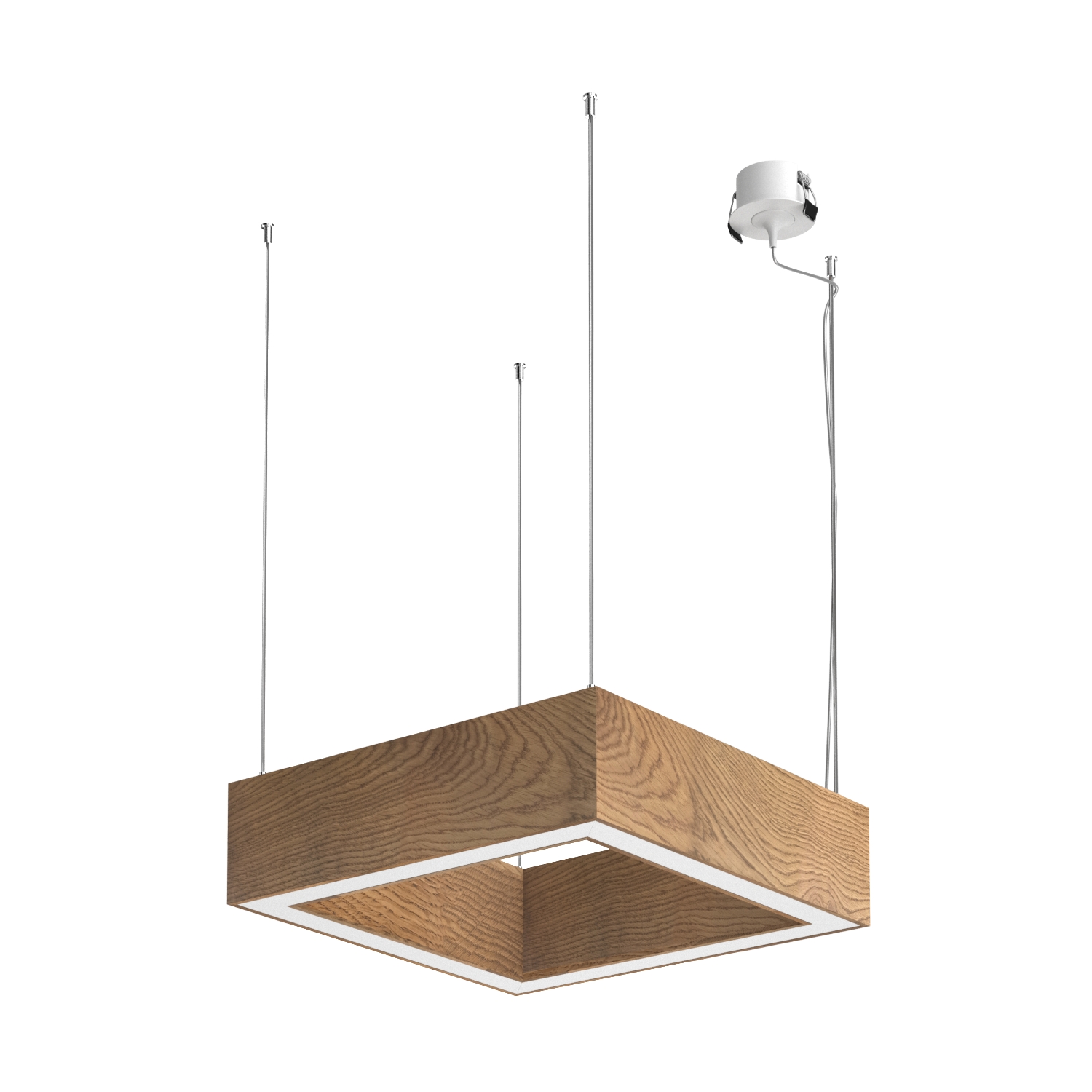 Подвесной светодиодный светильник Ledron KVADRO Basic 400 4000K White (4811)