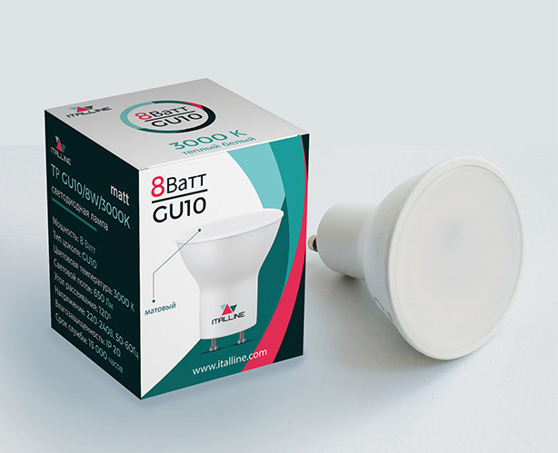 TP GU10/8W/3000K/120 matt светодиодная лампа