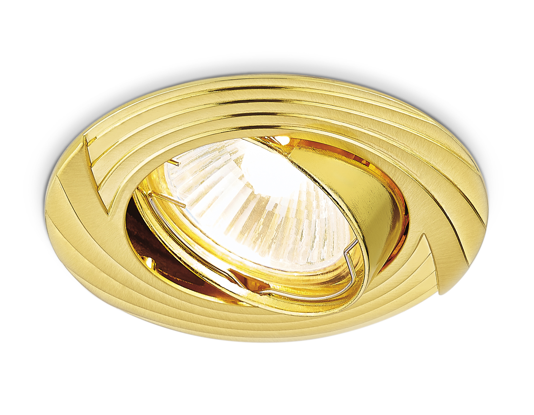 Встраиваемый точечный светильник MR16 с поворотным механизмом 722 GD золото MR16