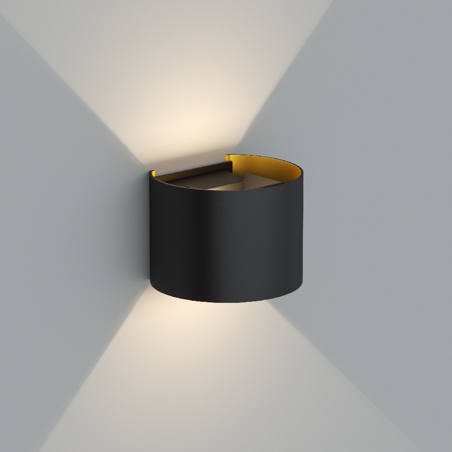 Настенный светодиодный светильник Ledron BCS-WL2017 Black-Gold (2996)