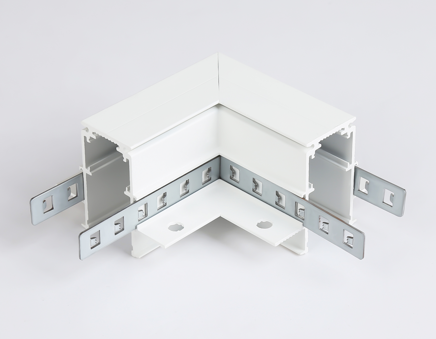 Коннектор угловой для встраиваемого шинопровода Magnetic GL3352 WH белый коннектор угловой встраиваемый 85*85*H46.8