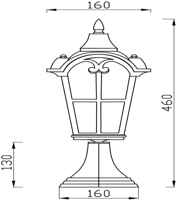 Наземный фонарь IP44 Maytoni Albion O413FL-01BZ (o413fl-01bz)