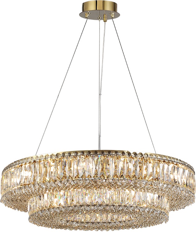 Подвесной светильник хрустальный Newport 8450 845028S gold (8450_28_s_gold)