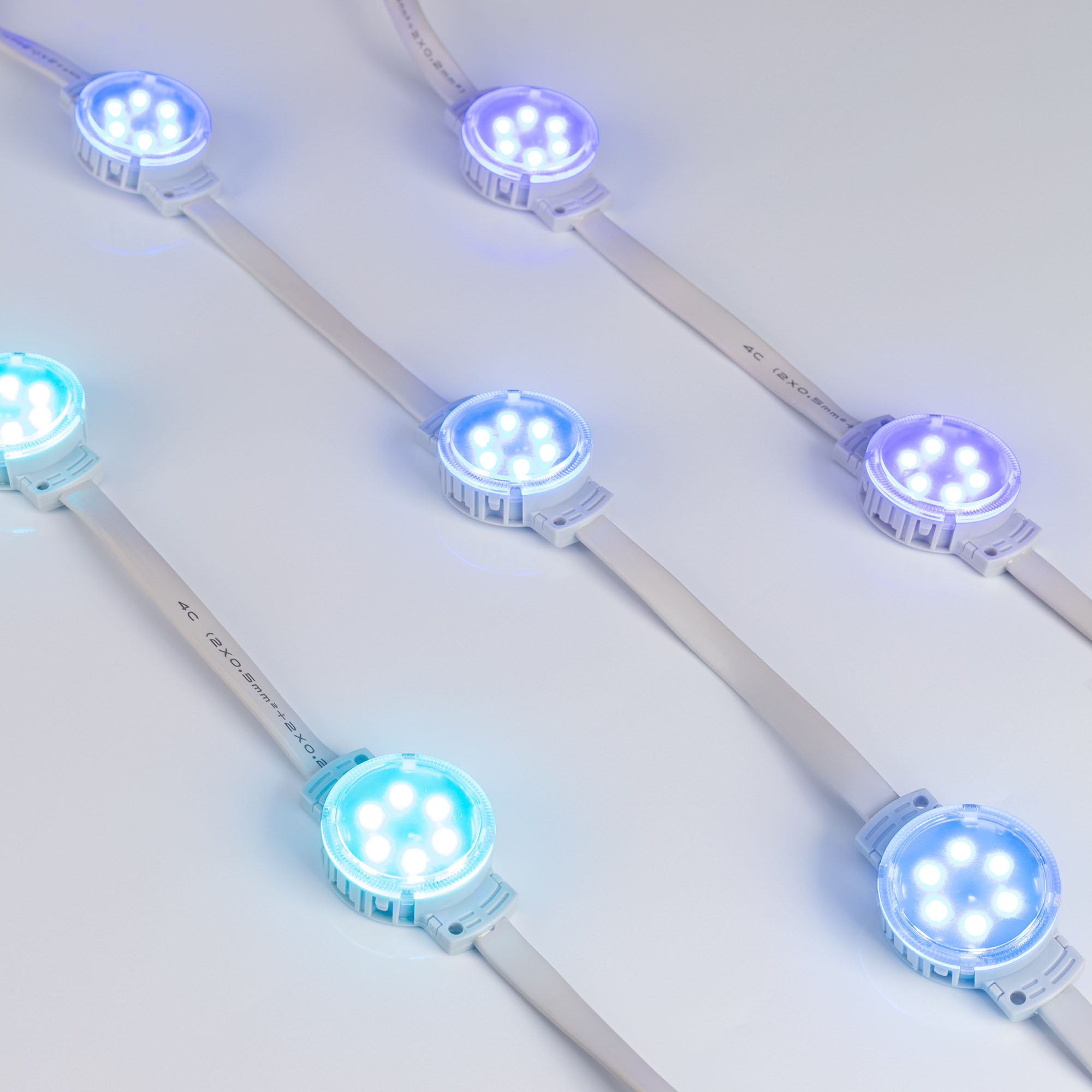 Модуль управляемый SPI-F6-D40 24V RGB-RAM-Auto (1.25W, IP68, 120 deg) (Arlight, Пластик, 3 года) 036828