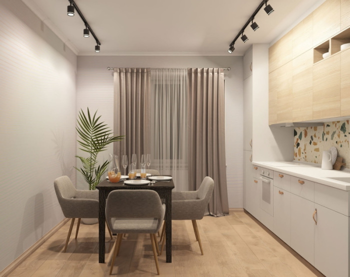 Трековый светильник однофазный 220V DK4016 DK6400-BK (dk6400-bk)