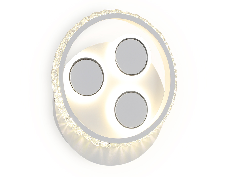 Настенный светодиодный светильник с выключателем FA268 SWH белый песок LED 4200K 18W 240*210*50