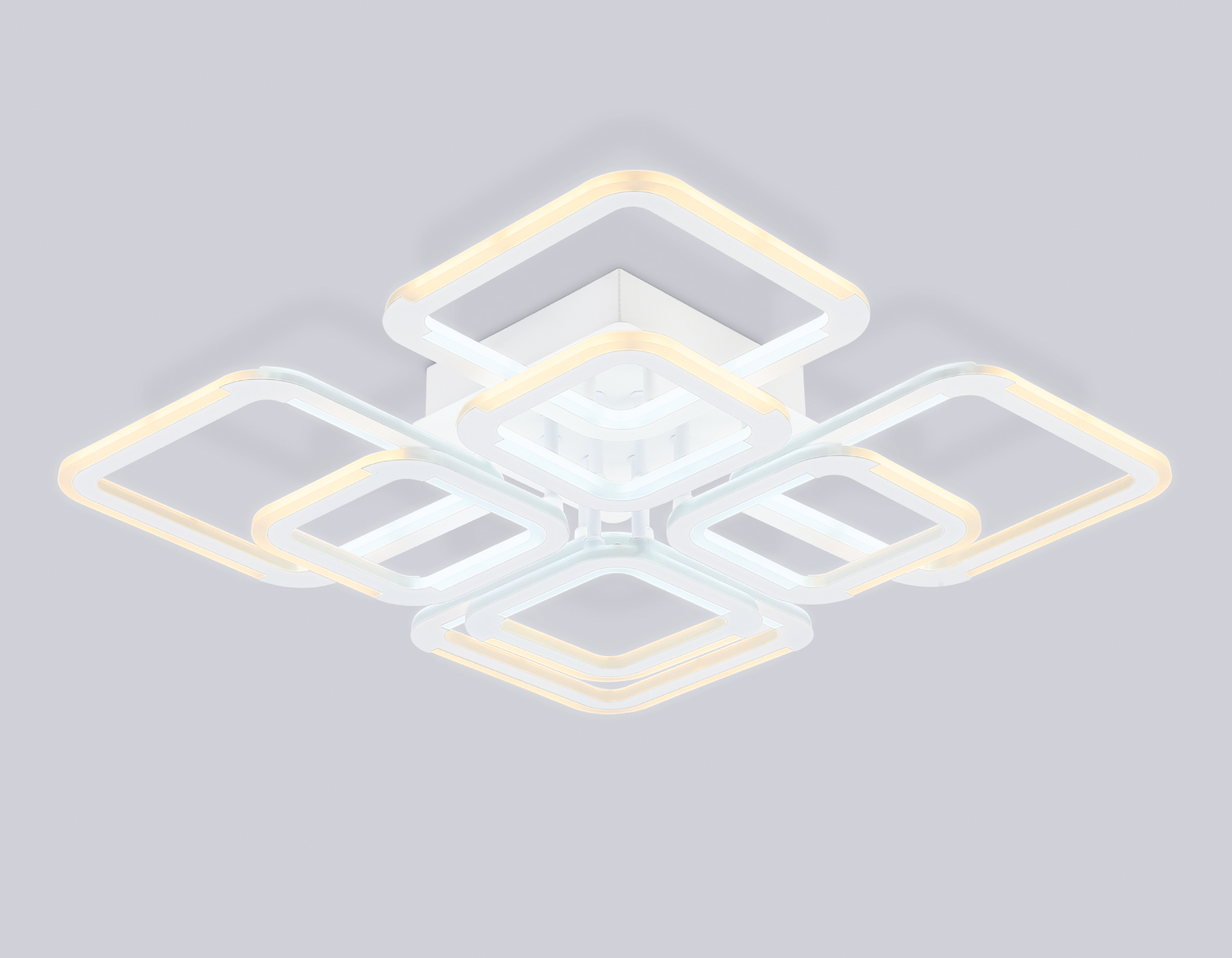 Светильник светодиодный потолочный FA8950/4+4 WH белый 101W 3000-6000K 540*540*120 (ПДУ ИК)