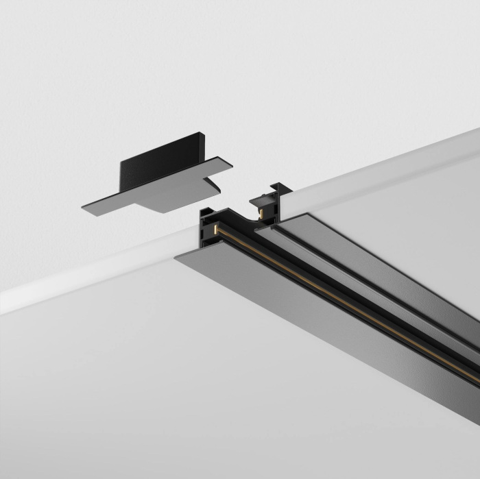 Шинопровод 1м Unity встраиваемый черный однофазный Maytoni Technical TRX004-111B