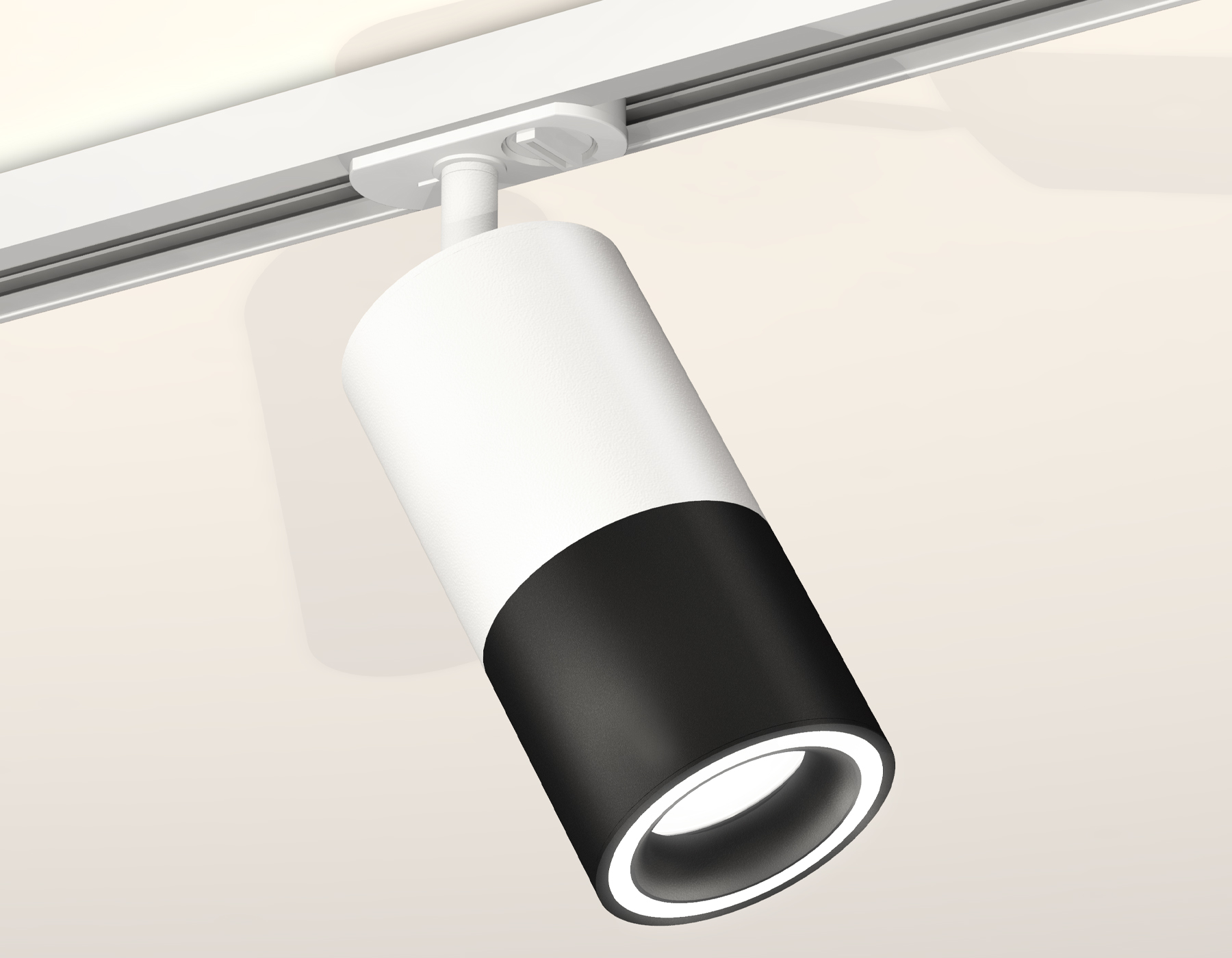 Комплект трекового светильника с акрилом XT7402090 SBK/SWH черный песок/белый песок MR16 GU5.3